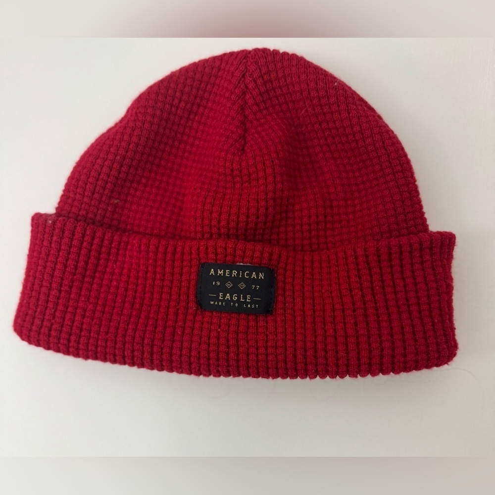 American Eagle Outfitters Men’s Red Beanie